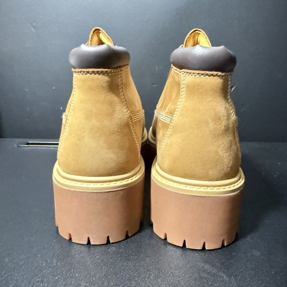 Timberland Boots Youth 7 Women 8.5 Stone Street Mid Waterproof Wheat Nubuck - Picture 10 of 15